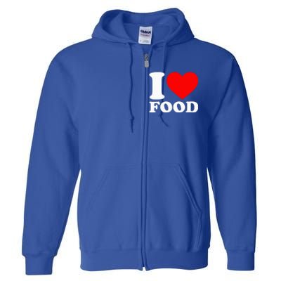 I Love Food Full Zip Hoodie