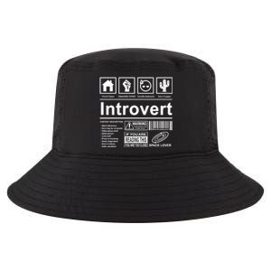 Introvert Label Funny Gift Cool Comfort Performance Bucket Hat