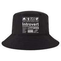 Introvert Label Funny Gift Cool Comfort Performance Bucket Hat