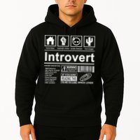 Introvert Label Funny Gift Hoodie