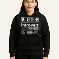 Introvert Label Funny Gift Hoodie