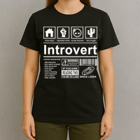 Introvert Label Funny Gift T-Shirt