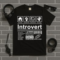 Introvert Label Funny Gift T-Shirt