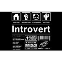 Introvert Label Funny Gift Bumper Sticker