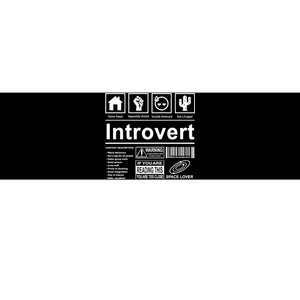 Introvert Label Funny Gift Bumper Sticker