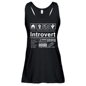 Introvert Label Funny Gift Ladies Essential Flowy Tank