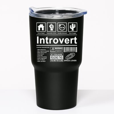 Introvert Label Funny Gift Tumbler