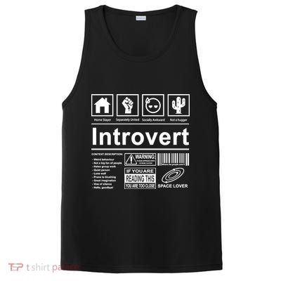 Introvert Label Funny Gift PosiCharge Competitor Tank