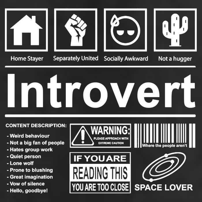 Introvert Label Funny Gift Golf Towel