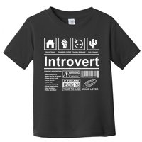 Introvert Label Funny Gift Toddler T-Shirt