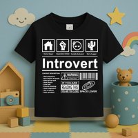 Introvert Label Funny Gift Toddler T-Shirt