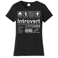 Introvert Label Funny Gift Women's T-Shirt