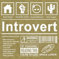 Introvert Label Funny Gift Garment-Dyed Women's Muscle Tee