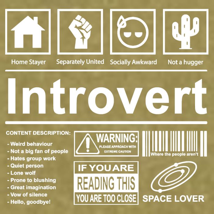 Introvert Label Funny Gift Garment-Dyed Women's Muscle Tee