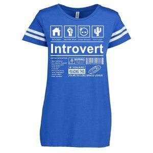 Introvert Label Funny Gift Enza Ladies Jersey Football T-Shirt