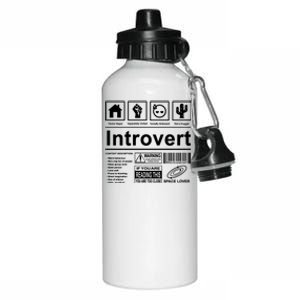 Introvert Label Funny Gift Aluminum Water Bottle