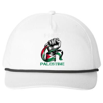 I Love Free Palestine Flag Save Gaza Strip Palestinian Snapback Five-Panel Rope Hat