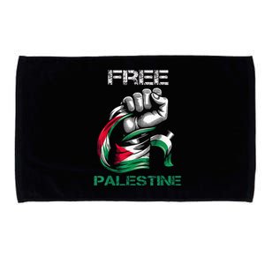 I Love Free Palestine Flag Save Gaza Strip Palestinian Microfiber Hand Towel