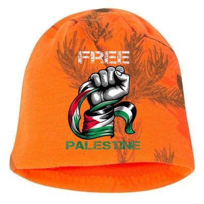 I Love Free Palestine Flag Save Gaza Strip Palestinian Kati - Camo Knit Beanie