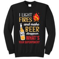 I Light Fires And Make Beer Disappear Funny Camping Sweatshirt