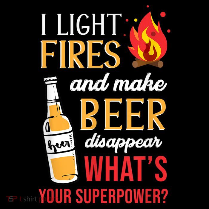 I Light Fires And Make Beer Disappear Funny Camping Sustainable Bucket Hat