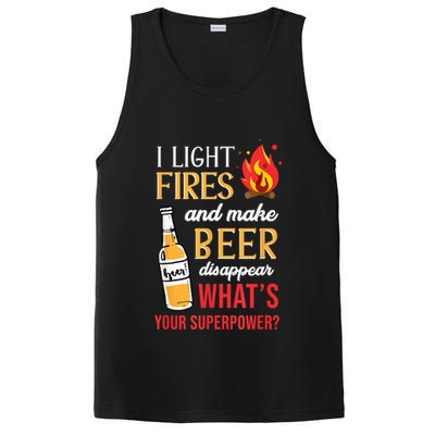 I Light Fires And Make Beer Disappear Funny Camping PosiCharge Competitor Tank