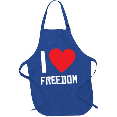 I Love Freedom Gift Free Proud Gift Country Pride Quote Saying Gift Apron