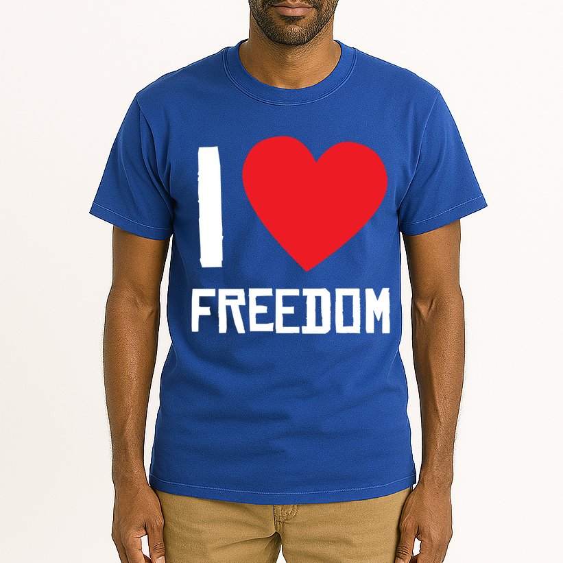 I Love Freedom Gift Free Proud Gift Country Pride Quote Saying Gift Tall T-Shirt
