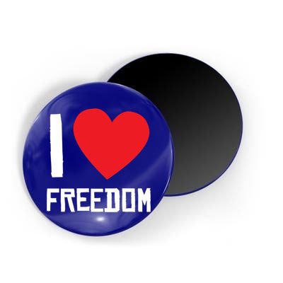 I Love Freedom Gift Free Proud Gift Country Pride Quote Saying Gift Magnet