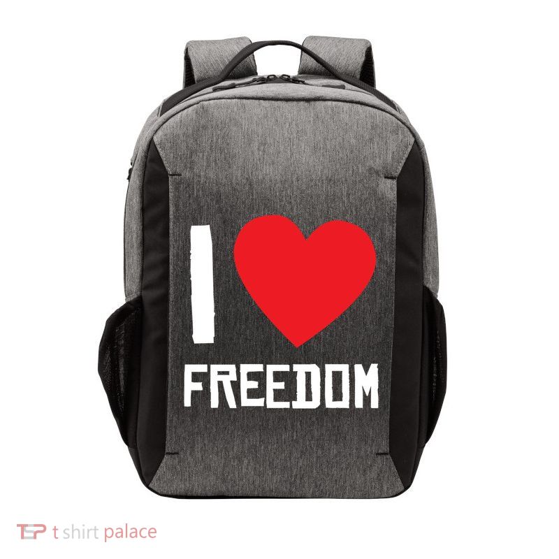 I Love Freedom Gift Free Proud Gift Country Pride Quote Saying Gift Vector Backpack