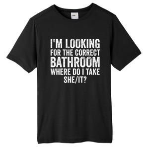 I’M Looking For The Correct Bathroom Where Do I Take She It Tall Fusion ChromaSoft Performance T-Shirt