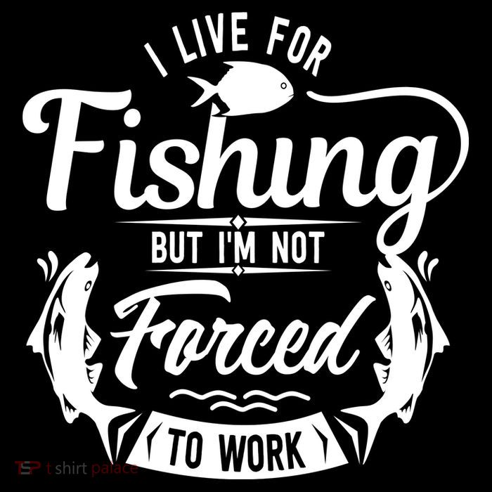 I Live For Fishing But Im Not Forced To Work Bag