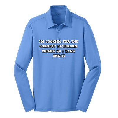 I’m Looking For The Correct Bathroom Where Do I Take She It Silk Touch Performance Long Sleeve Polo