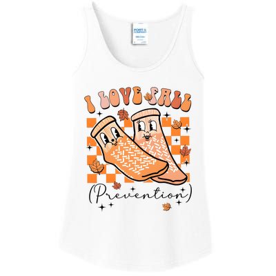 I Love Fall Prevention Thanksgiving Nurse Ladies Essential Tank