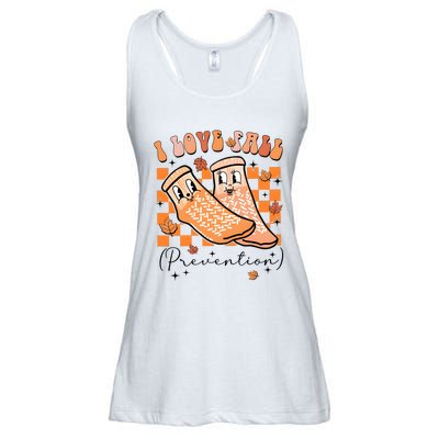 I Love Fall Prevention Thanksgiving Nurse Ladies Essential Flowy Tank