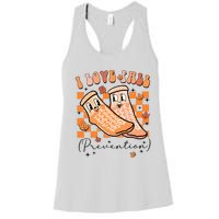 I Love Fall Prevention Thanksgiving Nurse Women's Racerback Tank