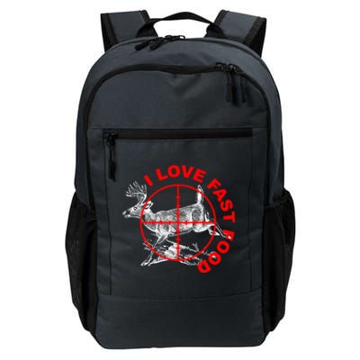 I Love Fast Food Funny Hunting Gift Daily Commute Backpack