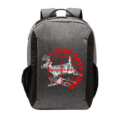 I Love Fast Food Funny Hunting Gift Vector Backpack