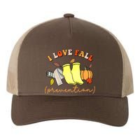 I Love Fall Prevention Halloween Yupoong Adult 5-Panel Trucker Hat