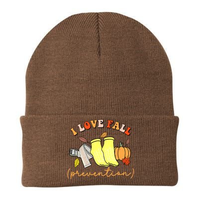 I Love Fall Prevention Halloween Knit Cap Winter Beanie