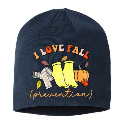 I Love Fall Prevention Halloween Sustainable Beanie