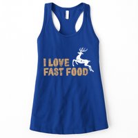I Love Fast Food Hunting Deer Hunting Gift Womens Tank Top