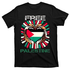 I Love Free Palestine Flag Save Gaza Strip Palestinian T-Shirt