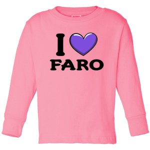 I Love Faro Portugal Proud Portugal Citizen Vacation Gift Toddler Long Sleeve Shirt