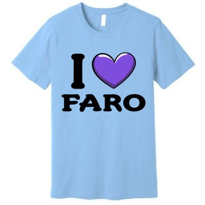 I Love Faro Portugal Proud Portugal Citizen Vacation Gift Premium T-Shirt