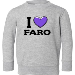 I Love Faro Portugal Proud Portugal Citizen Vacation Gift Toddler Sweatshirt