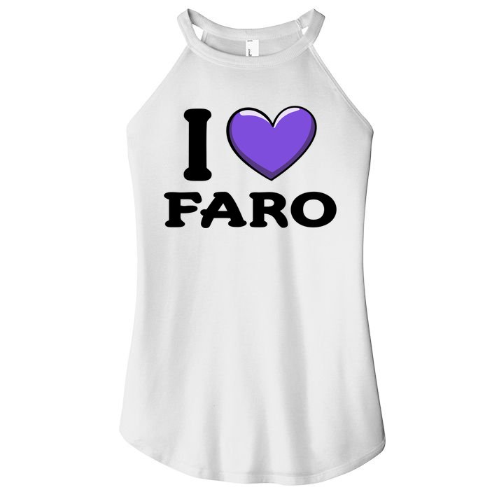 I Love Faro Portugal Proud Portugal Citizen Vacation Gift Women's Perfect Tri Rocker Tank