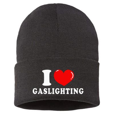 I Love Gaslighting Sustainable Knit Beanie