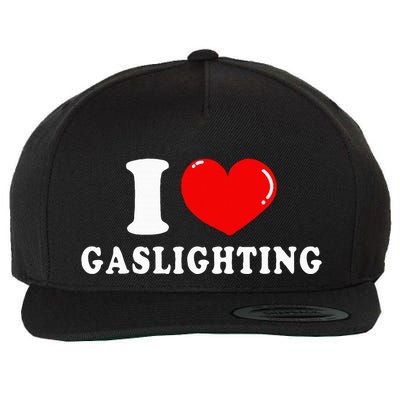I Love Gaslighting Wool Snapback Cap