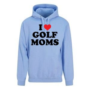 I Love Golf Moms Funny Design Gift Unisex Surf Hoodie